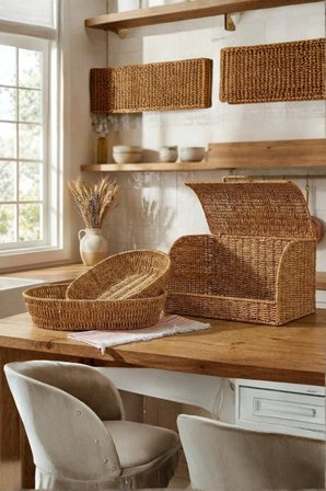 Mien Rattan Ekmeklik + 2 Adet Sepet