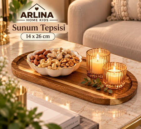 Akasya Sunum Tepsisi 14 × 26 cm