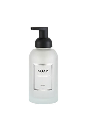 Mien Sablaj Beyaz Cam Sıvı Sabunluk 350 Ml