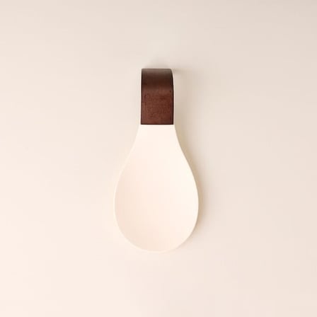 Mien Akasya Kaşık Altlığı - Krem - 10x22x5 cm