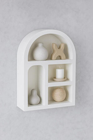 Mien Ahşap Duvara Monte Edilebilen Katlı Mutfak Rafı – Kupa ve Kavanoz Düzenleyici