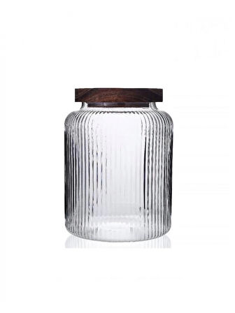Mien MEN 1S11 Ahşap Kapaklı Cam Kavanoz 1200 cc