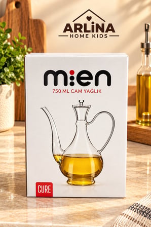 750 ML Çizgili  İbrik Model Cam Yağlık