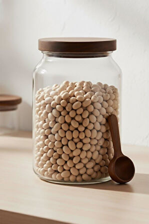 Mien Akasya Mega Cam Bakliyat Kavanozu Saklama Kavanozu 4000ml