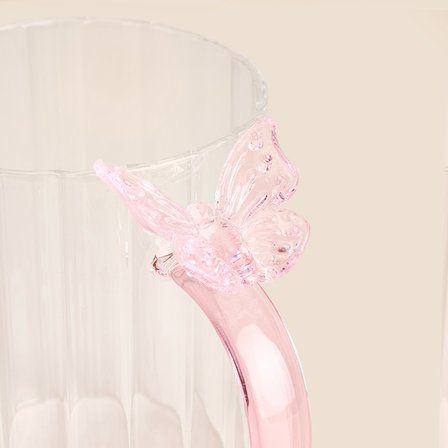 Mien Butterfly Cam Kupa - Renkli - 400 ml