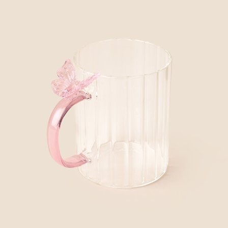 Mien Butterfly Cam Kupa - Renkli - 400 ml