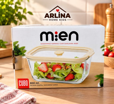 800 ML Vakumlu Cam Saklama Kabı