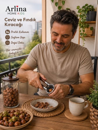 Premium Metal Fındık & Ceviz Kırıcı 