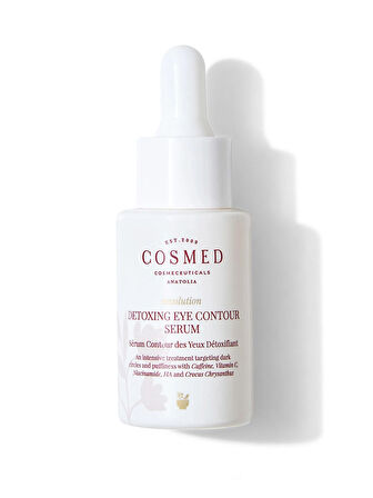 Detoxing Eye Contour Serum Göz Altı Torbalanma, Morluk Karşıtı Aydınlatıcı Göz Çevresi Serumu - Kafein, C Vitamini, Niacinamide 15 ml