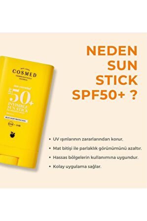 Cosmed Sun Essential Invisible Sun Stick SPF50 20 gr