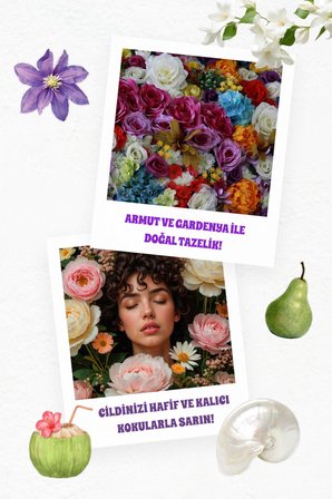 Kadın Vücut Ve Saç Spreyi Body Mist 90 ml I Gardenya Ve Armut Notaları I Gün Boyu Ferahlık