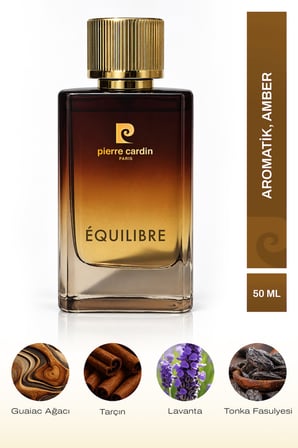 Equilibre EDP Erkek Parfüm 50 ml | Aromatik, Amber | Biber, Lavanta, Tarçın, Karamel, Vanilya