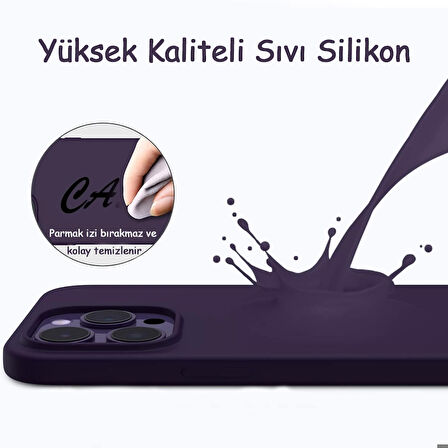 iPhone 14 Pro Kılıf Kamera Lensli Lansman Silikon Kapak