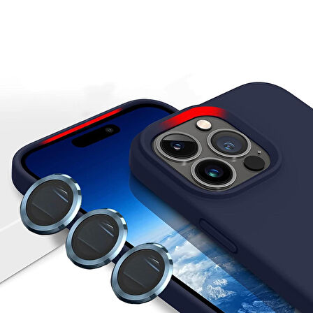iPhone 14 Pro Kılıf Kamera Lensli Lansman Silikon Kapak