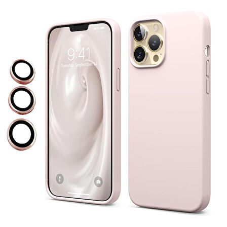 iPhone 13 Pro Max Kılıf Kamera Lensli Lansman Silikon Kapak