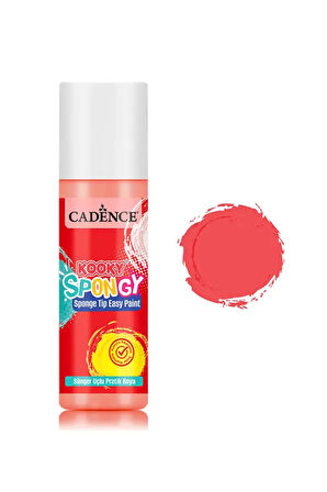 SPN04 Kırmızı Spongy Sünger Uçlu Pratik Boya 100ML