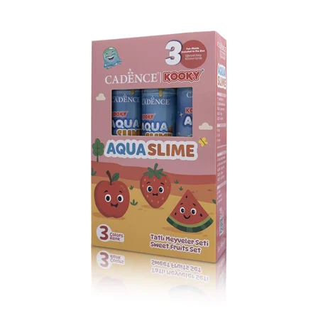 KOOKY AQUASLIME TATLI MEYVELER SETİ 3X90ML