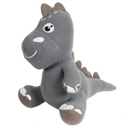 Dino Peluş Oyuncak Gri 25 cm