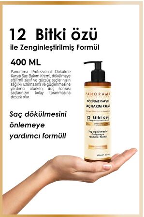 Panorama Professional Dökülme Karşıtı Saç Kremi 400 ml / Biotin Caffein Zinc Niacin Provitamin B5