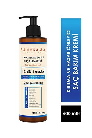 PANORAMA Professional Kırılma ve Hasar Önleyici Bakım Seti 400 ml Şampuan + Saç Bakım Kremi 2'li Set