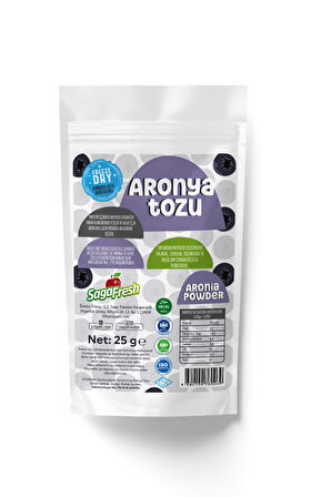 Saga Fresh Dondurularak Kurutulmuş Aronya Tozu (25gr)