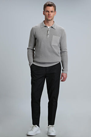 Frank Spor Erkek Chino Pantolon Slim Fit Antrasit