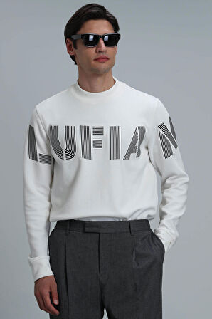 Lufian Erkek Todillo Sweatshirt 112030120 Kırık Beyaz