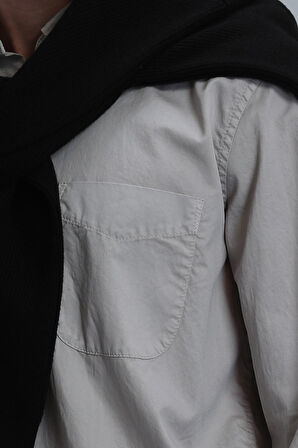Real Erkek Basic Gömlek Comfort Fit Bej