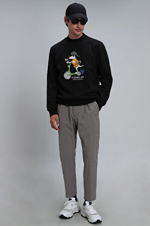 Igor Erkek Sweatshirt Siyah