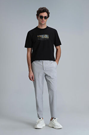 Bıanca Modern Grafik T- Shirt Siyah