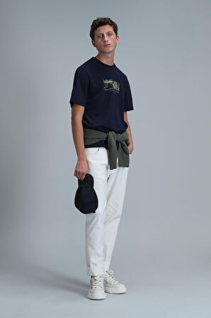 Bıanca Modern Grafik T- Shirt Lacivert