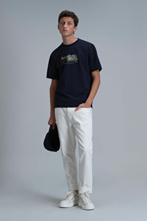 Bıanca Modern Grafik T- Shirt Lacivert