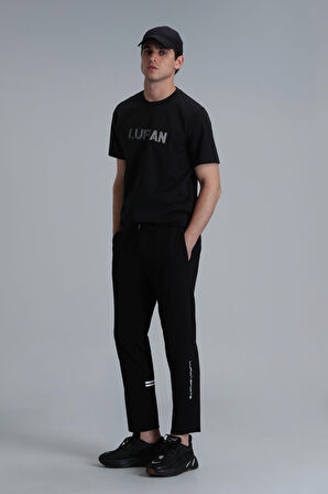 Benjamın Modern Grafik T- Shirt Siyah