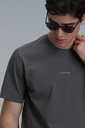 Lufian Erkek Antony Modern Grafik T-Shirt 111020204 Yeşil
