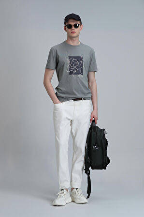 Nally Modern Grafik T- Shirt Yeşil