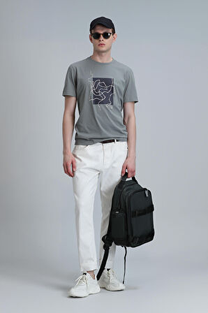 Nally Modern Grafik T- Shirt Yeşil