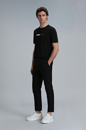 Kane Modern Grafik T- Shirt Siyah