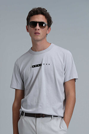 Kane Modern Grafik T-Shirt Taş