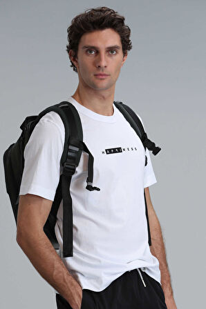 Kane Modern Grafik T-Shirt Beyaz