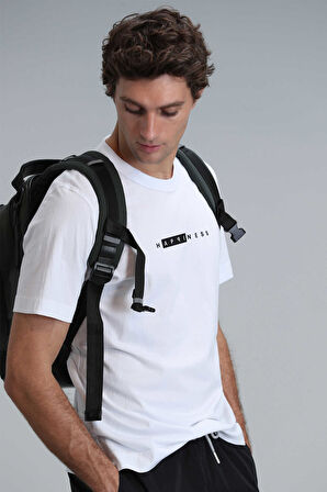 Kane Modern Grafik T-Shirt Beyaz
