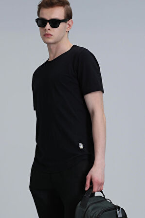 Junya Erkek Basic Tişört Siyah