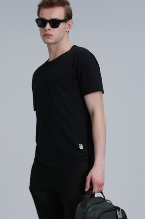 Junya Erkek Basic Tişört Siyah