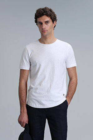 Junya Erkek Basic Tişört Beyaz