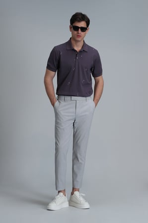 Pascal Smart Erkek Polo Tişört Mürdüm