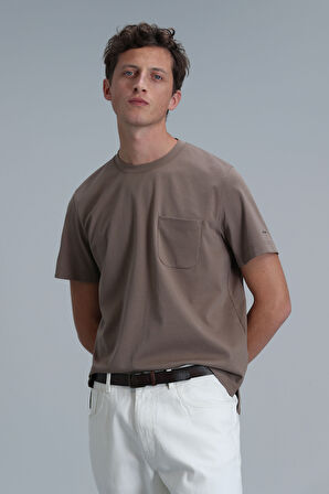 Felıx Modern Grafik T- Shirt Deve Tüyü