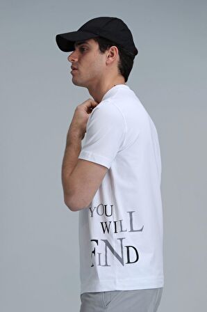 Potter Modern Grafik T- Shirt Beyaz