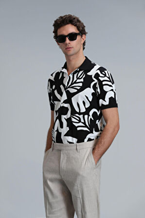 Lufian Erkek Lındon Smart Polo T-Shirt 111040169 Siyah