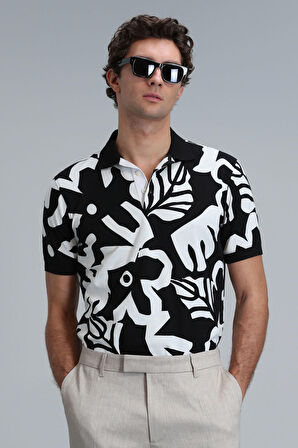Lufian Erkek Lındon Smart Polo T-Shirt 111040169 Siyah