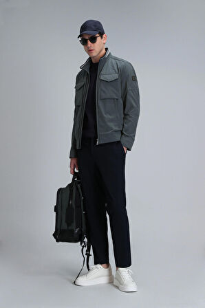 Lufian Erkek Glen Smart Chino Slim Fit Pantolon 111190323 Lacivert