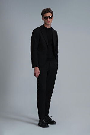 Lufian Erkek Hunter Smart Chino Slim Fit Pantolon 111190325 Siyah